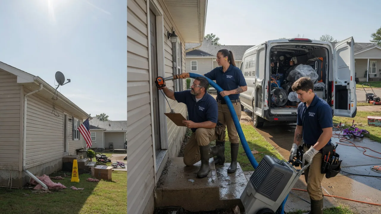Ceiling Water Damage Restoration in Alma, IL near me